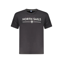 North Sails Black Cotton Men T-Shirt - T-Shirts