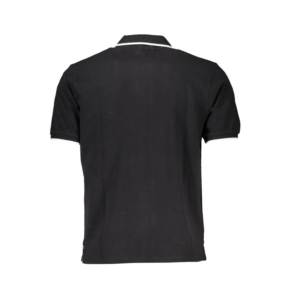 North Sails Black Cotton Polo Shirt - Polos
