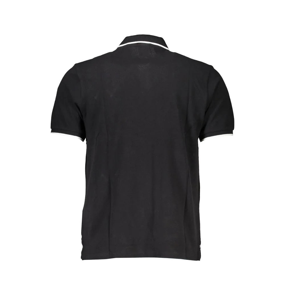 North Sails Black Cotton Polo Shirt - Polos