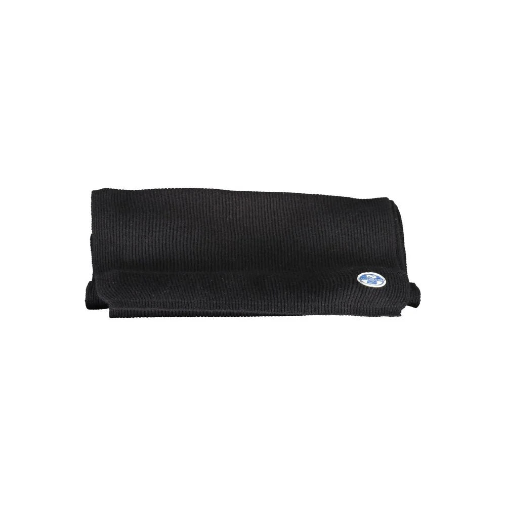 North Sails Black Cotton Scarf - Scarves & Shawls