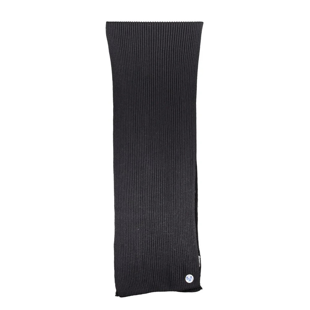 North Sails Black Cotton Scarf - Scarves & Shawls