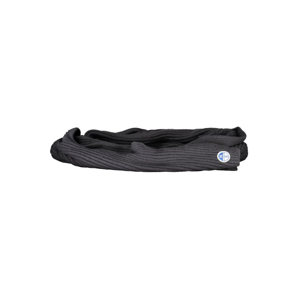 North Sails Black Cotton Scarf - Scarves & Shawls