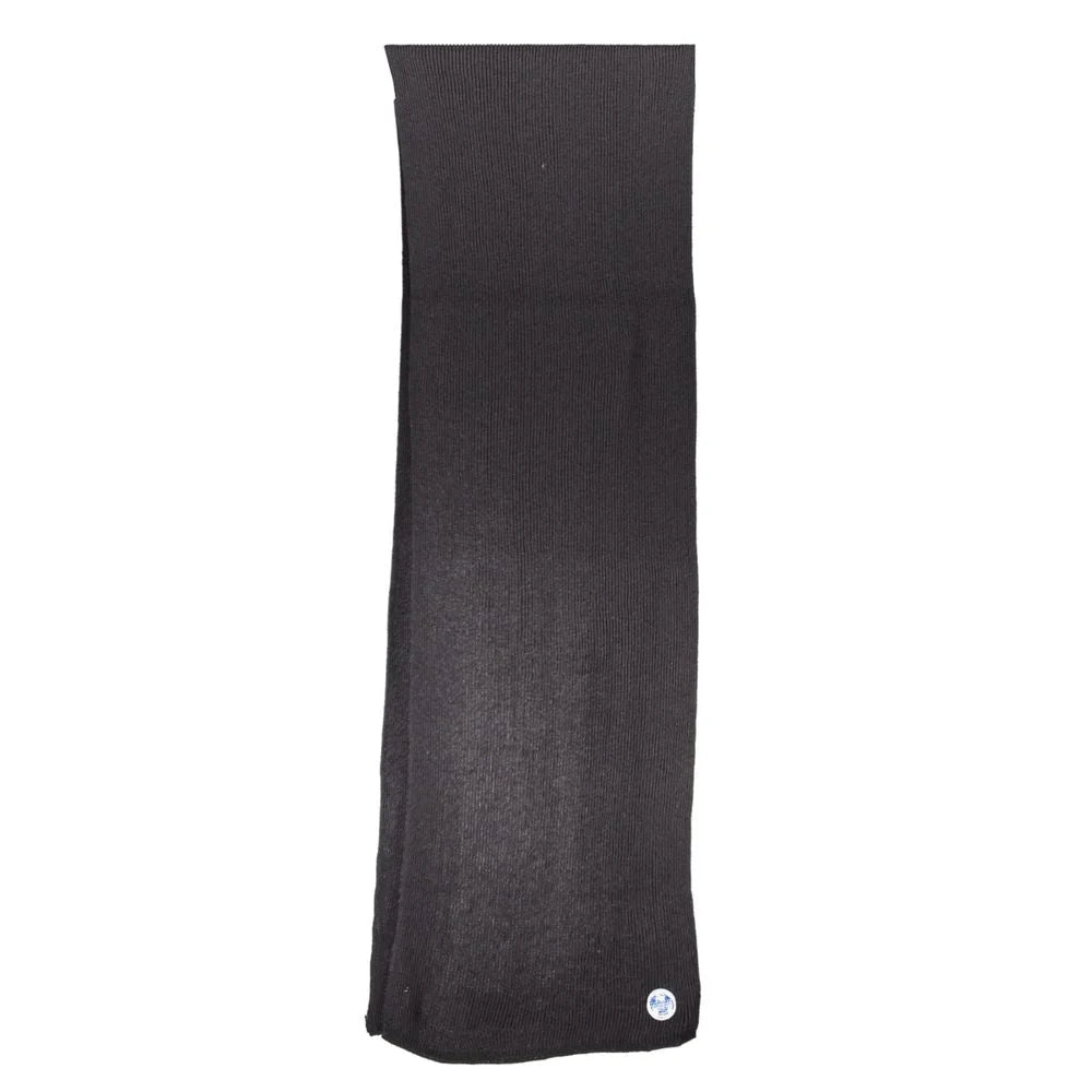 North Sails Black Cotton Scarf - Scarves & Shawls