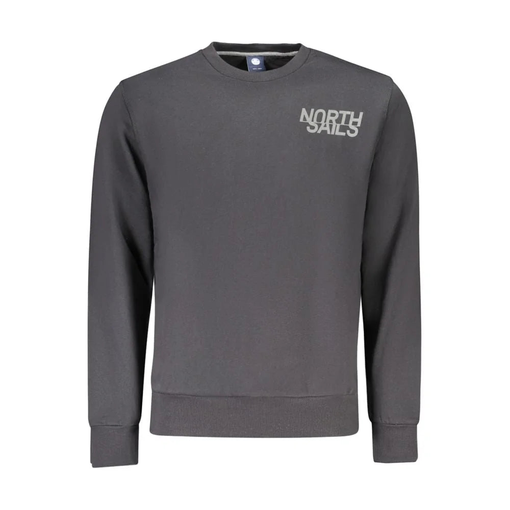 North Sails Black Cotton Sweatshirt - Sweatshirts