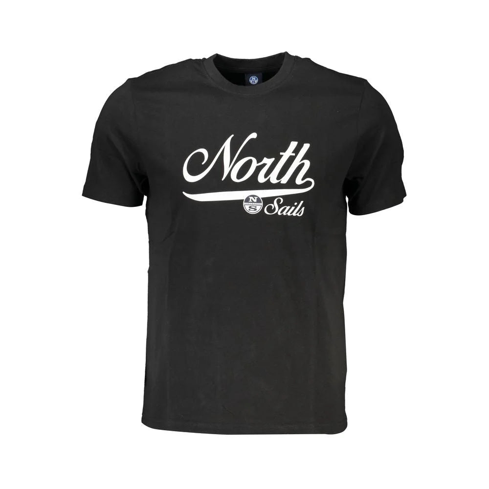 North Sails Black Cotton T-Shirt - T-Shirts