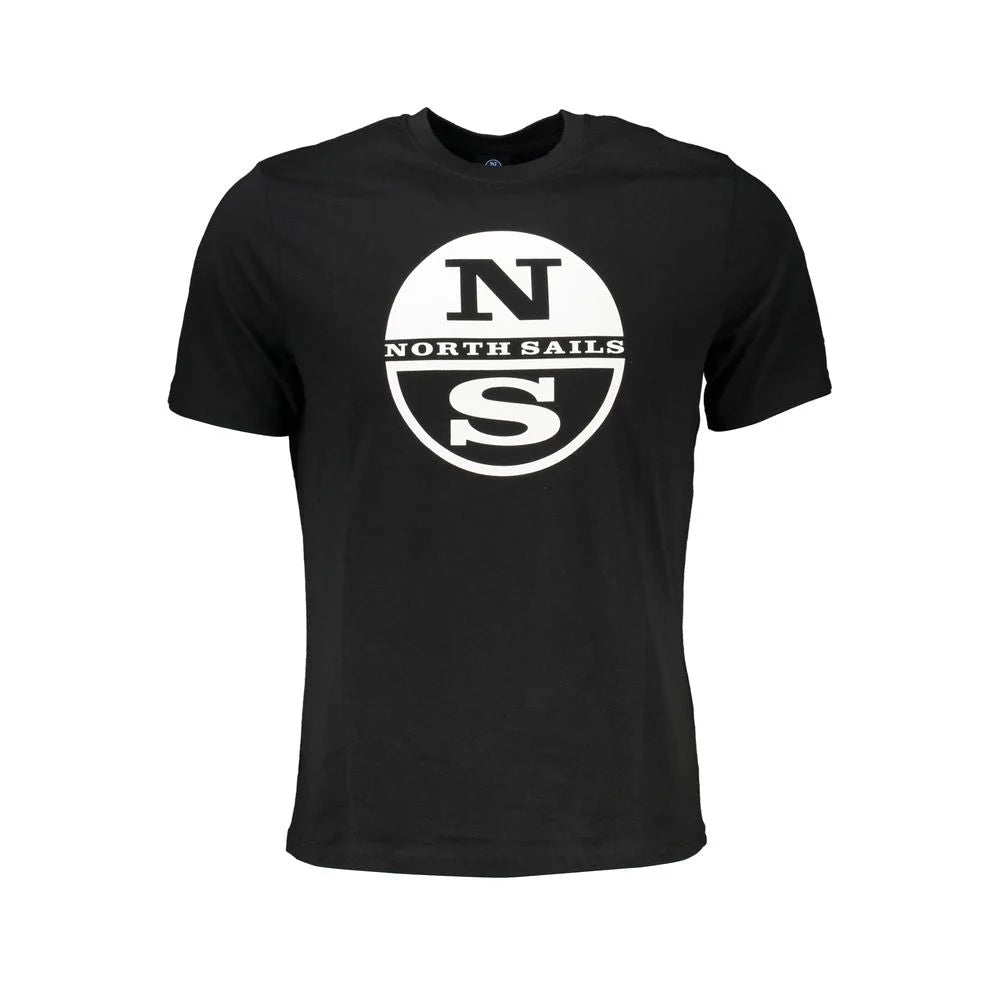 North Sails Black Cotton T-Shirt - T-Shirts
