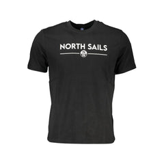 North Sails Black Cotton T-Shirt - T-Shirts