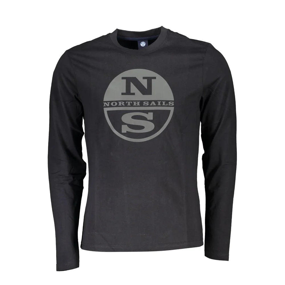 North Sails Black Cotton T-Shirt - XXL - T-Shirts