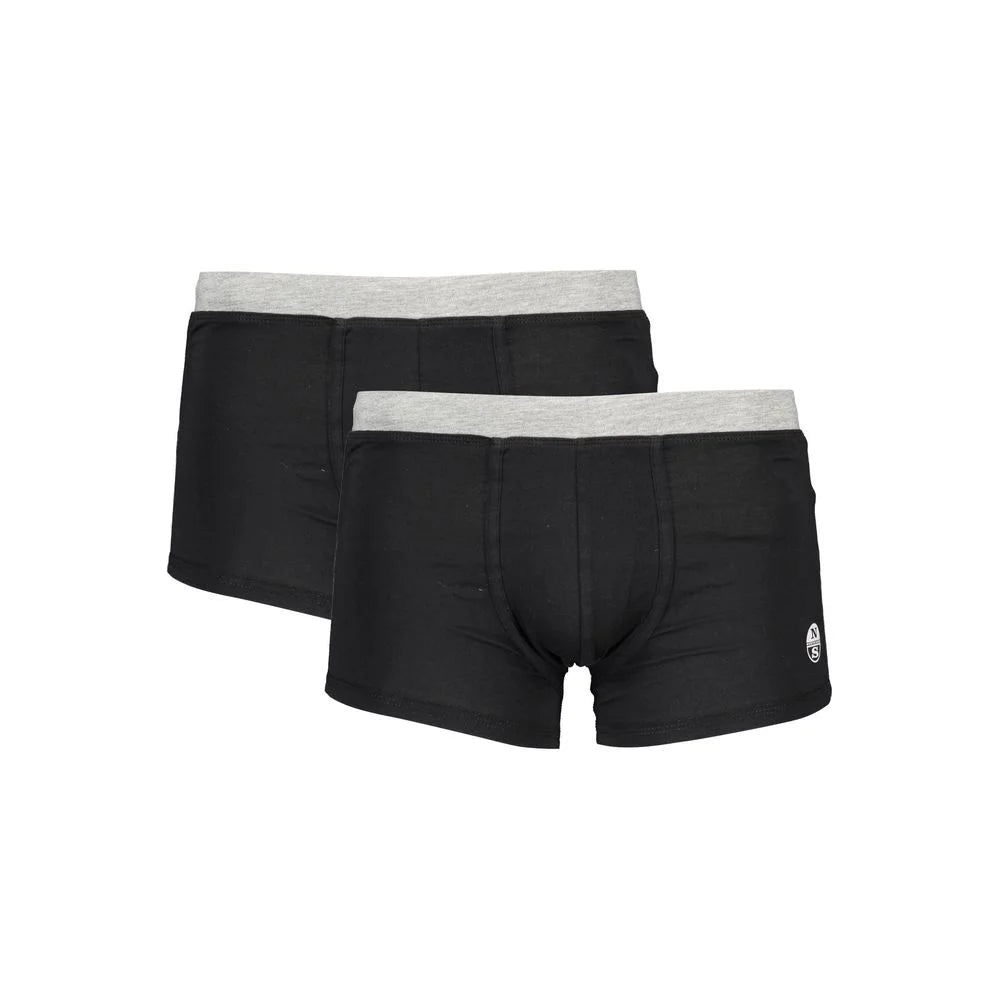 North Sails Black Cotton Underwear - S - Boxer Shorts