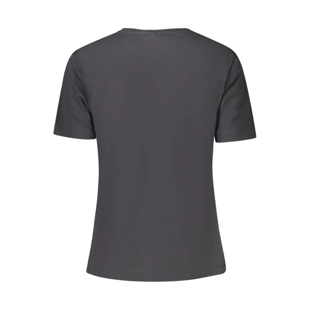 North Sails Black Cotton Women T-Shirt - XS