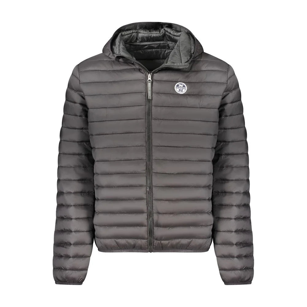 North Sails Black Polyester Men Jacket - Puffer Jackets