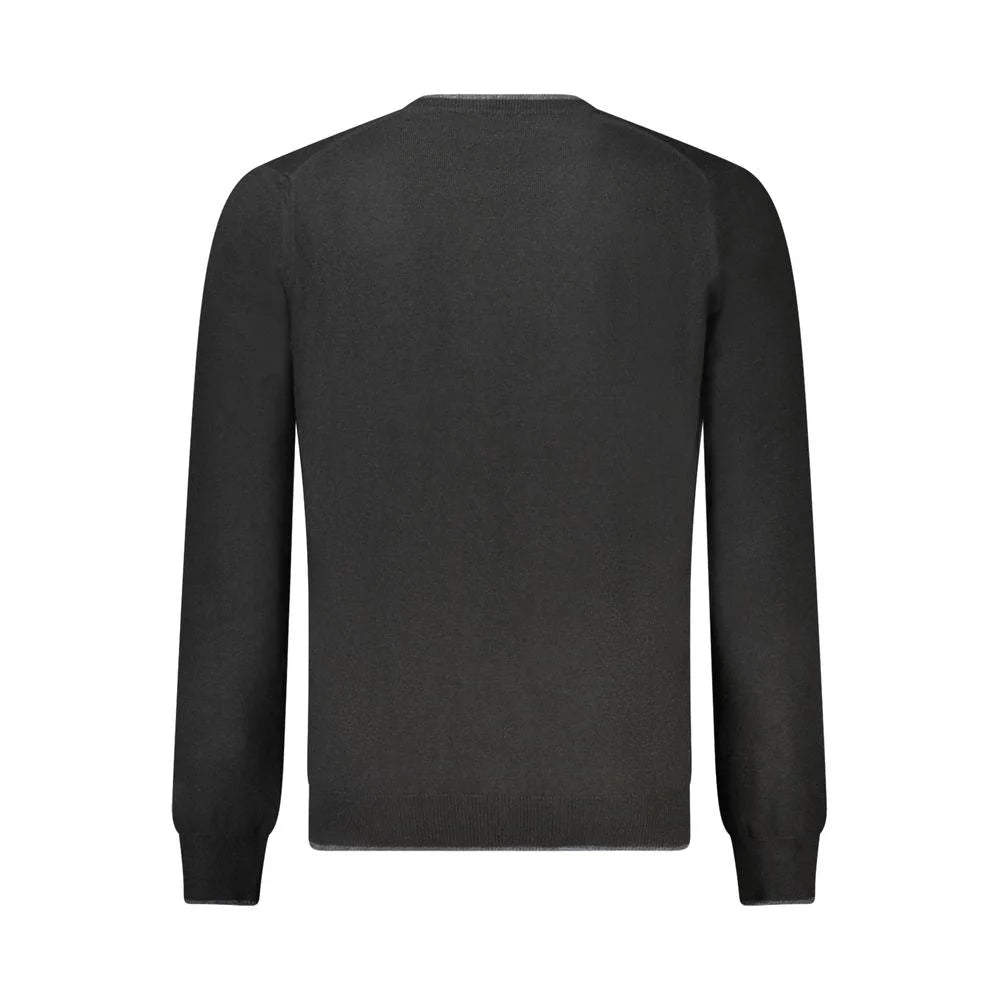 North Sails Black Wool Men Sweater - Sweaters