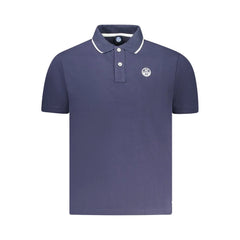 North Sails Blue Cotton Men Polo Shirt - Polos