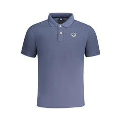 North Sails Blue Cotton Men Polo Shirt - Polos