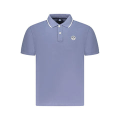 North Sails Blue Cotton Men Polo Shirt - Polos