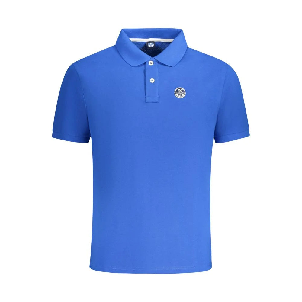 North Sails Blue Cotton Men Polo Shirt - Polos