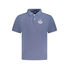 North Sails Blue Cotton Men Polo Shirt - Polos