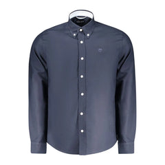 North Sails Blue Cotton Men Shirt - S