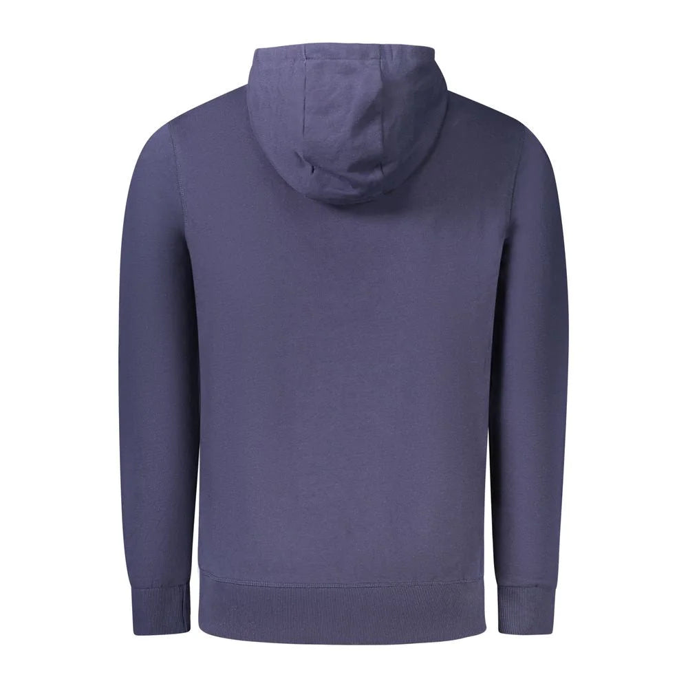 North Sails Blue Cotton Men Sweater - Hoodies