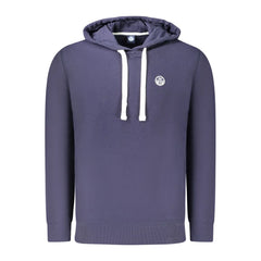 North Sails Blue Cotton Men Sweater - Hoodies