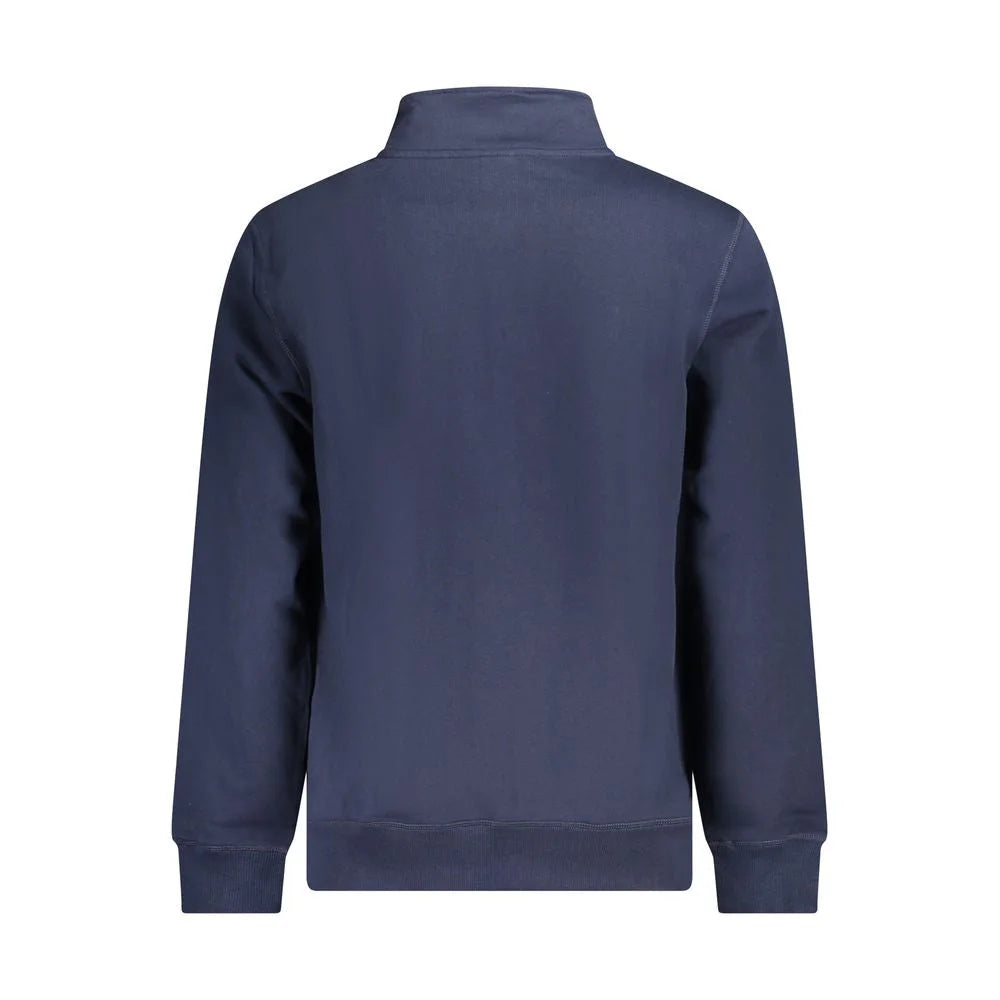 North Sails Blue Cotton Men Sweater - S - Sweatshirts
