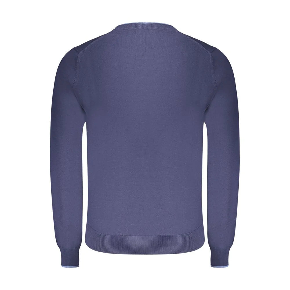 North Sails Blue Cotton Men Sweater - Sweaters