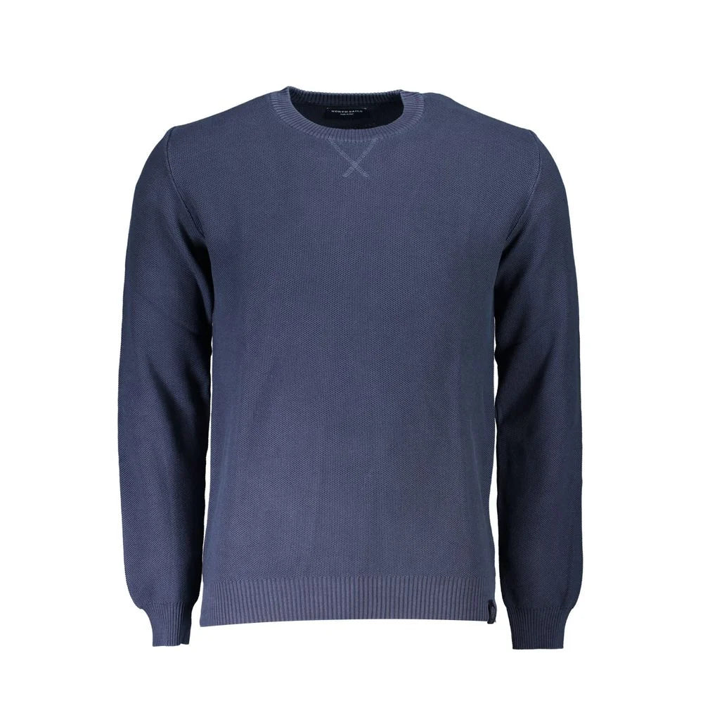 North Sails Blue Cotton Men Sweater - Sweaters