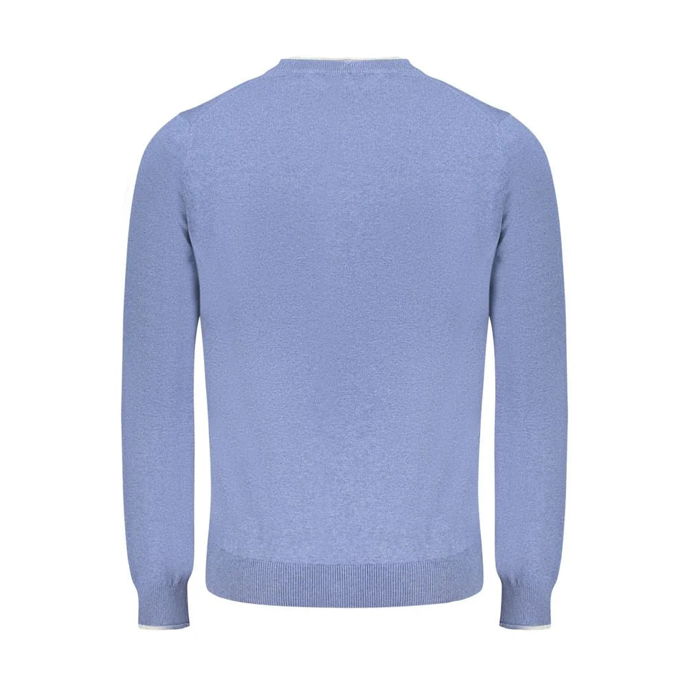 North Sails Blue Cotton Men Sweater - Sweaters