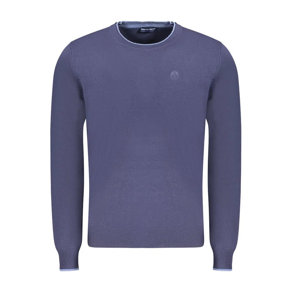 North Sails Blue Cotton Men Sweater - Sweaters