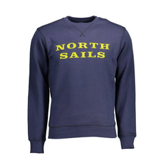 North Sails Blue Cotton Men Sweater - Sweatshirts
