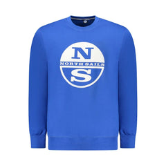North Sails Blue Cotton Men Sweater - Sweatshirts