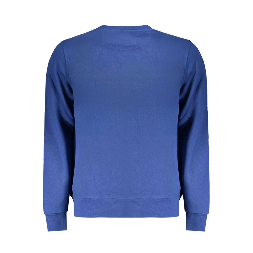 North Sails Blue Cotton Men Sweater - Sweatshirts