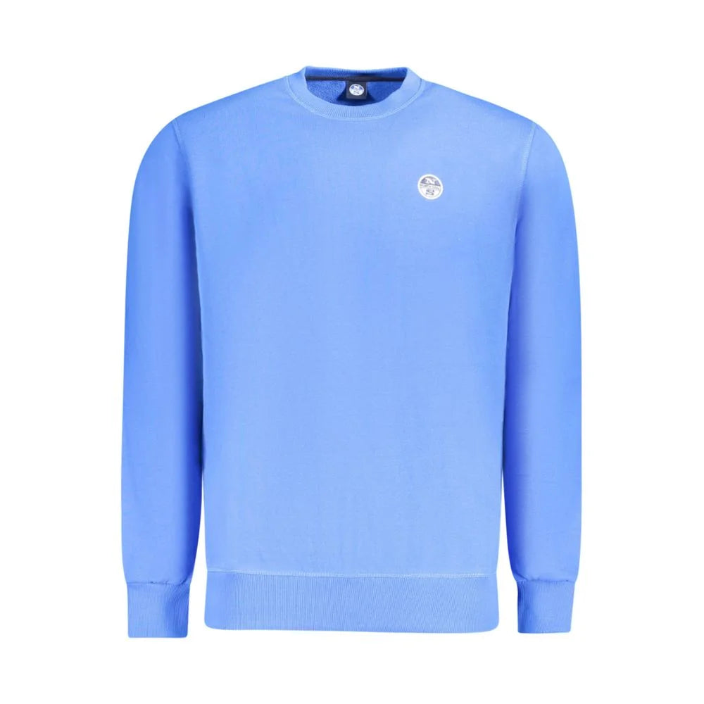 North Sails Blue Cotton Men Sweater - Sweatshirts