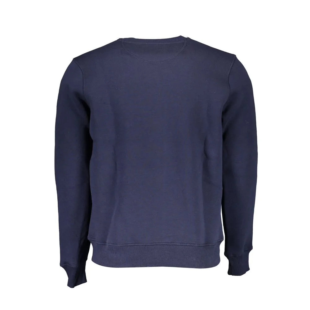 North Sails Blue Cotton Men Sweater - Sweatshirts