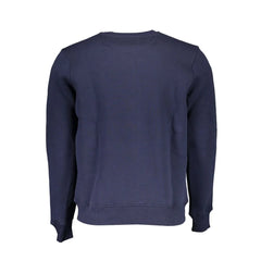 North Sails Blue Cotton Men Sweater - Sweatshirts