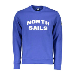 North Sails Blue Cotton Men Sweater - Sweatshirts