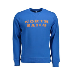 North Sails Blue Cotton Men Sweater - Sweatshirts