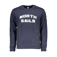 North Sails Blue Cotton Men Sweater - XL - Sweatshirts