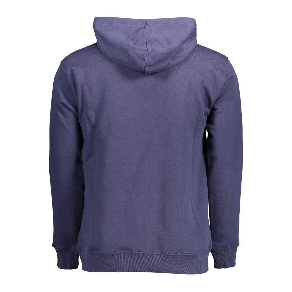 North Sails Blue Cotton Men Sweater - XXL - Hoodies