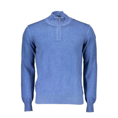 North Sails Blue Cotton Men Sweater - XXL - Sweaters