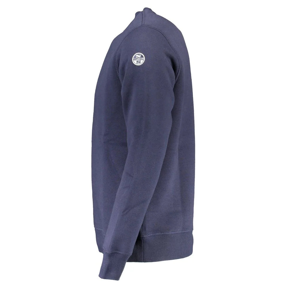 North Sails Blue Cotton Men Sweater - XXL - Sweatshirts