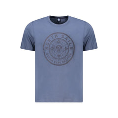 North Sails Blue Cotton Men T-Shirt - T-Shirts