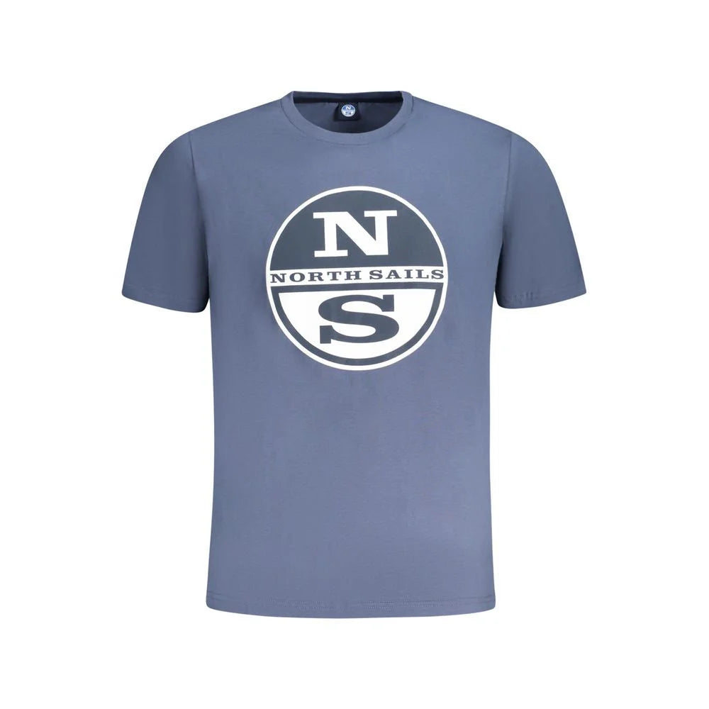 North Sails Blue Cotton Men T-Shirt - T-Shirts