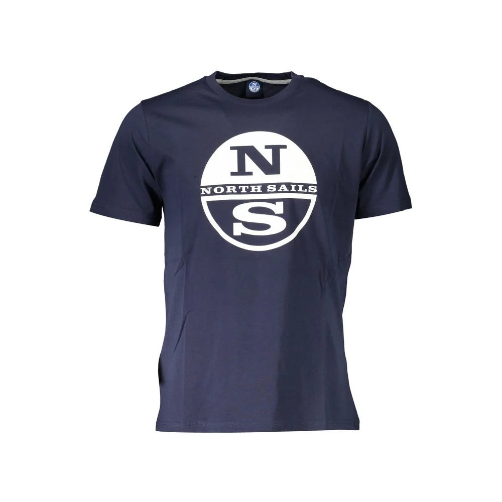 North Sails Blue Cotton Men T-Shirt - T-Shirts