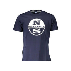 North Sails Blue Cotton Men T-Shirt - T-Shirts