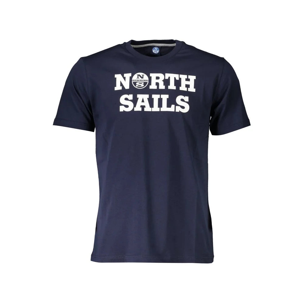 North Sails Blue Cotton Men T-Shirt - T-Shirts