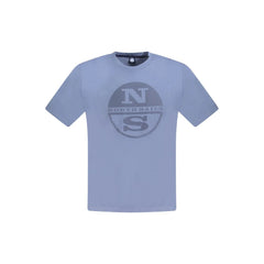North Sails Blue Cotton Men T-Shirt - T-Shirts