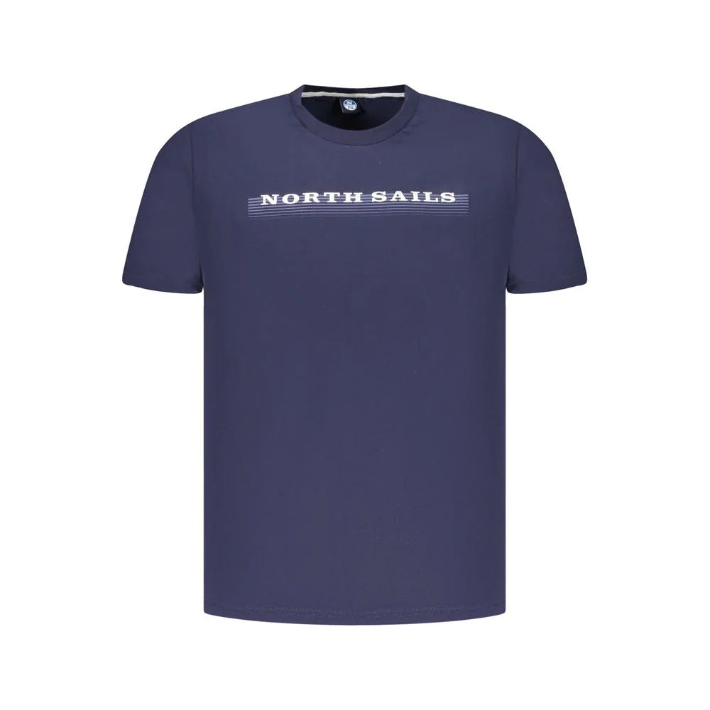 North Sails Blue Cotton Men T-Shirt - T-Shirts