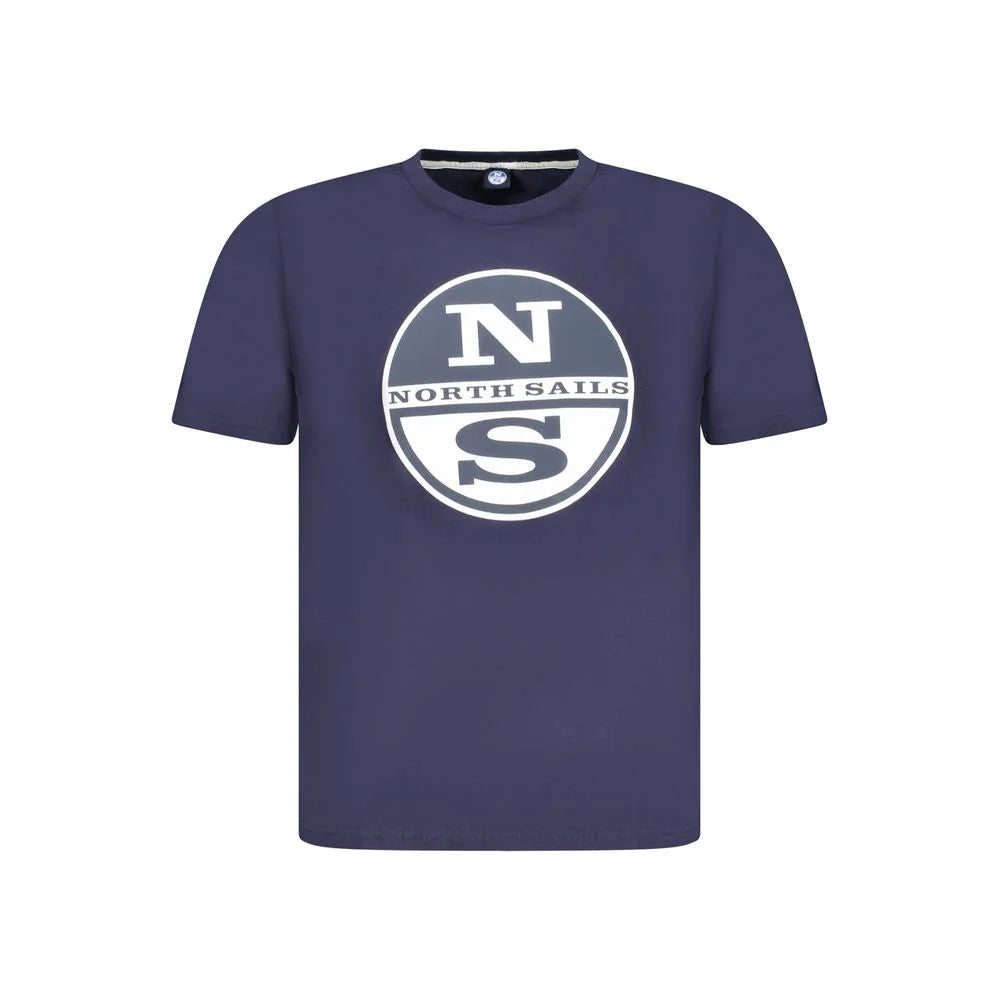 North Sails Blue Cotton Men T-Shirt - T-Shirts