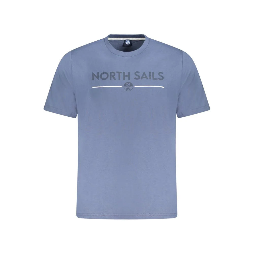 North Sails Blue Cotton Men T-Shirt - T-Shirts